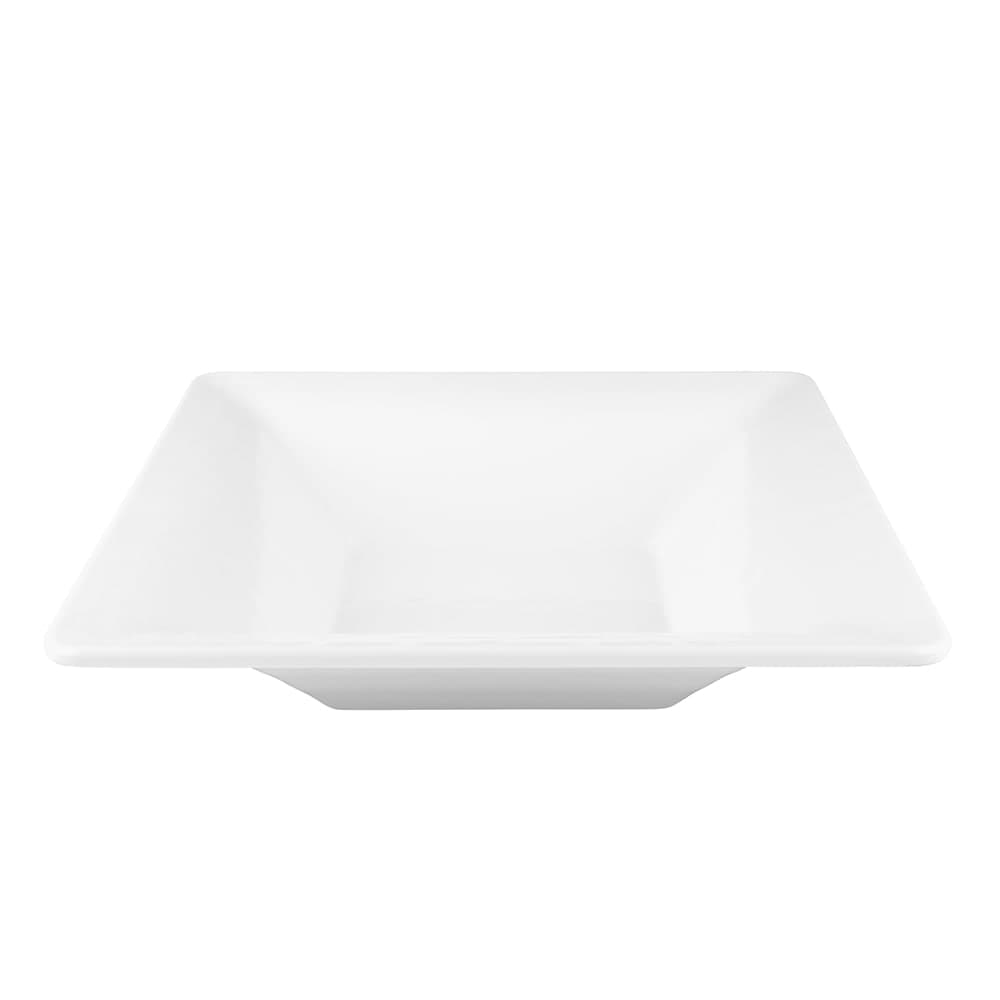Elite Global Solutions 5 qt Square Melamine Serving Bowl, White (MB15RR-W)
