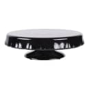 Elite Global Solutions 13" Round Pedestal Cake Stand - Melamine, Black (MCP13KT-B) thumbnail 3