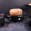 Elite Global Solutions 13" Round Pedestal Cake Stand - Melamine, Black (MCP13KT-B) thumbnail 6