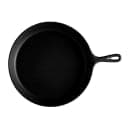 Elite Global Solutions 10 3/4"  Round Illogical Faux Cast Iron Fry Pan w/ Handle - Melamine, Black (MFP1075-B) thumbnail 2