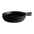 Elite Global Solutions 10 3/4"  Round Illogical Faux Cast Iron Fry Pan w/ Handle - Melamine, Black (MFP1075-B) thumbnail 6