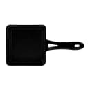 Elite Global Solutions 5 3/8" Square Illogical Faux Cast Iron Fry Pan w/ Handle - Melamine, Black (MFP55-B) thumbnail 2