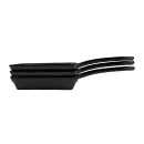 Elite Global Solutions 5 3/8" Square Illogical Faux Cast Iron Fry Pan w/ Handle - Melamine, Black (MFP55-B) thumbnail 6