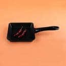 Elite Global Solutions 5 3/8" Square Illogical Faux Cast Iron Fry Pan w/ Handle - Melamine, Black (MFP55-B) thumbnail 7