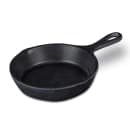 Elite Global Solutions 5" Round Illogical Faux Cast Iron Fry Pan w/ Handle - Melamine, Black (MFP5-B) thumbnail 2