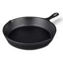 Elite Global Solutions 8" Round Illogical Faux Cast Iron Fry Pan w/ Handle - Melamine, Black (MFP8-B) thumbnail 2