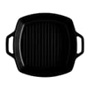 Elite Global Solutions 13" x 10 1/2" Square Faux Cast Iron Serving Skillet w/ Handles - Melamine, Black (MGP13-B) thumbnail 2