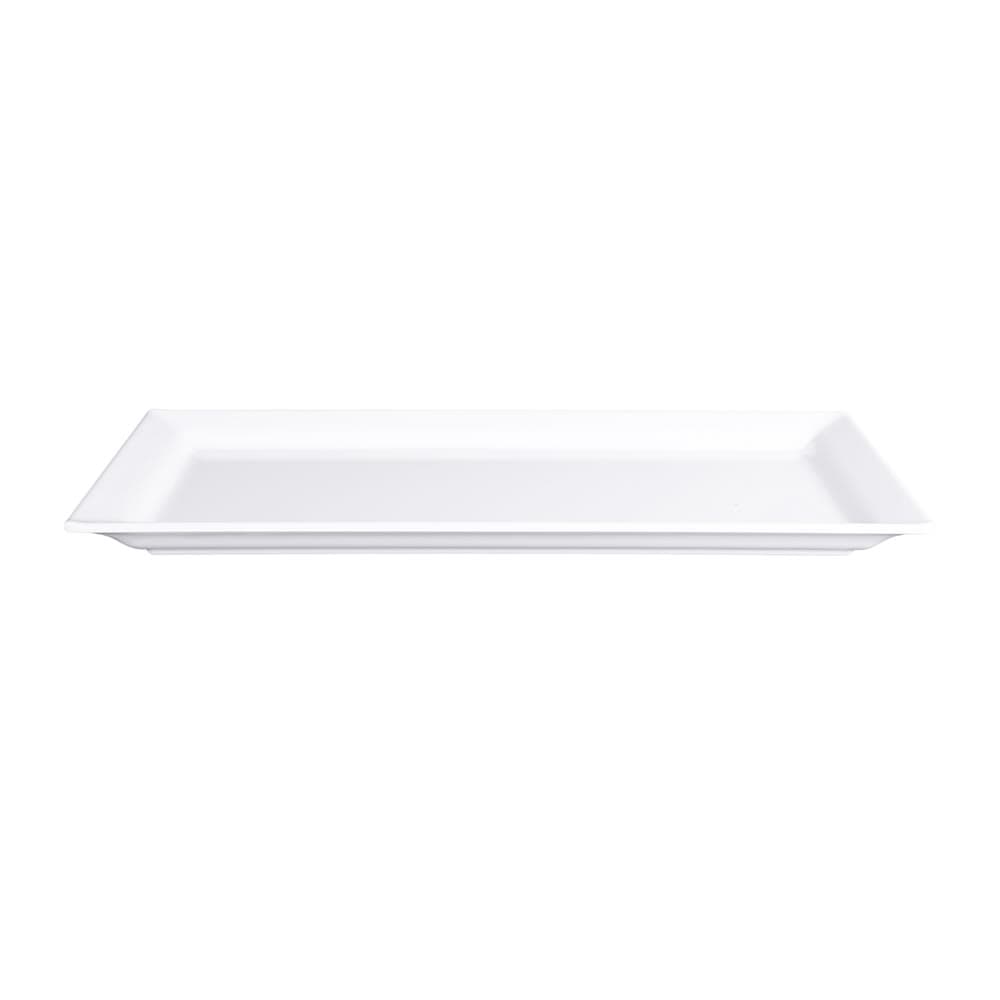 Elite Global Solutions 14" x 7" Rectangular Vogue Platter - Melamine, White (Q2-V147-W)