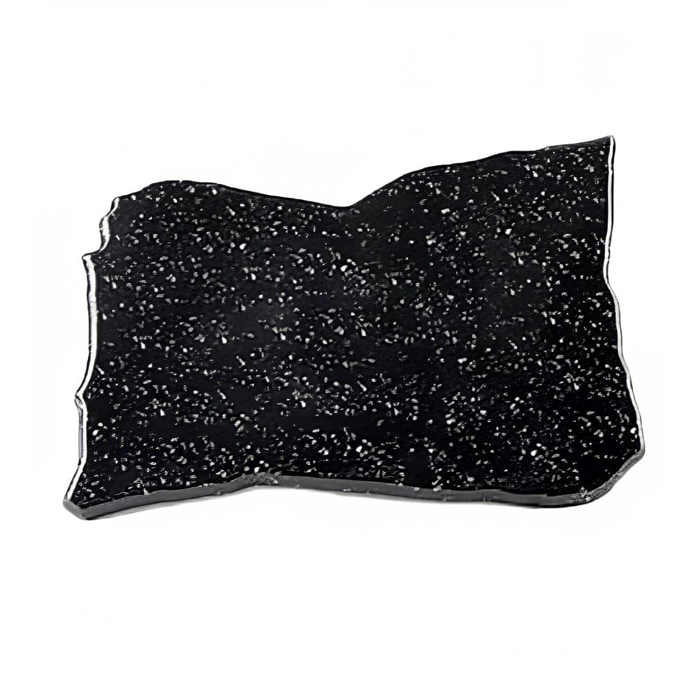 Elite Global Solutions Irregular Shape Display Stone - 16"L x 11", Melamine, Granite Black (QS1611-GB)