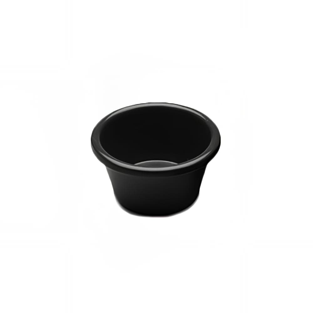 Elite Global Solutions 1 1/2 oz Melamine Ramekin, Black (R15SM-B)