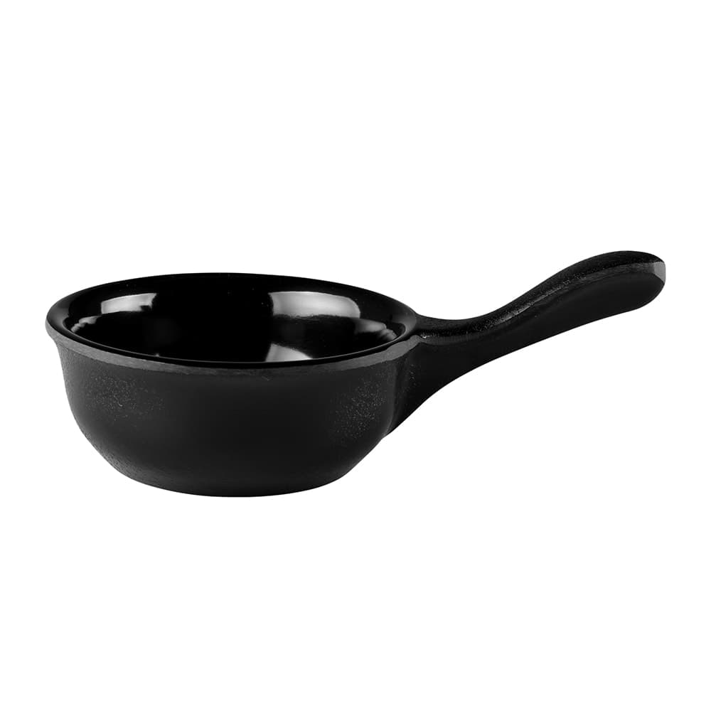 Elite Global Solutions 2 oz Melamine Ramekin w/ Handle, Black (RFP-2)