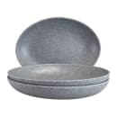 Elite Global Solutions 10" x 7" Oval Melamine Dinner Plate - Granite Stone (RT107OV-GS) thumbnail 6