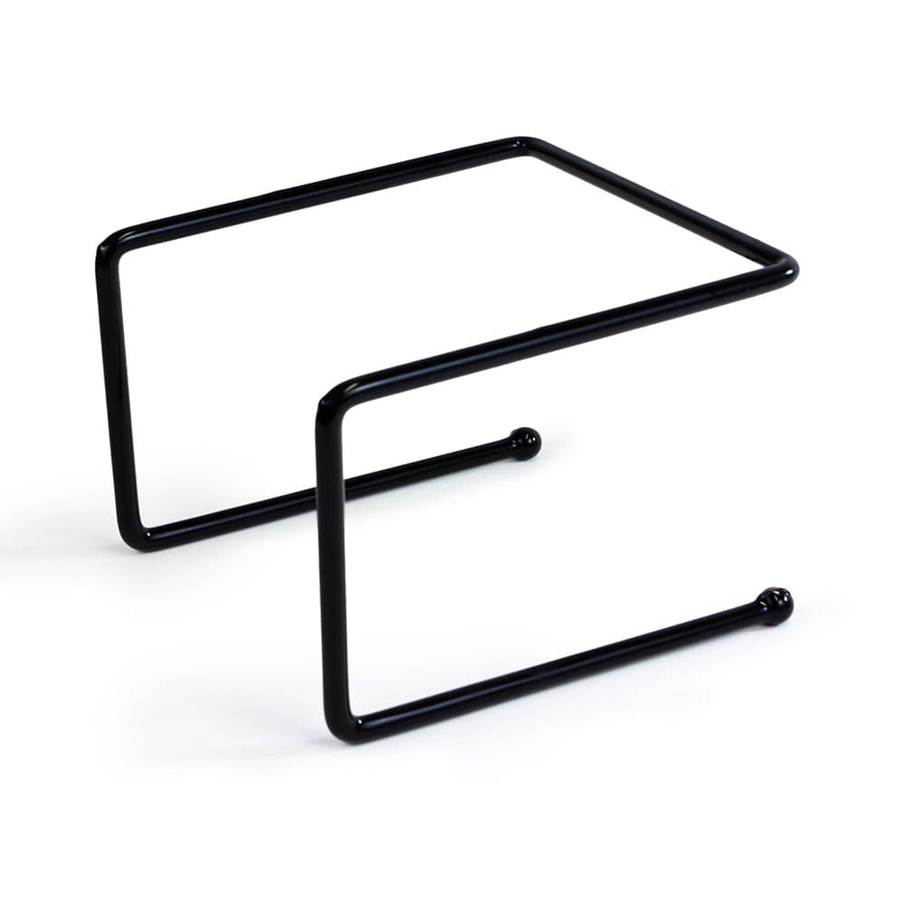 Elite Global Solutions Pizza Stand - 7 1/2" x 7"W x 5 1/2"H, Rubber Coated Steel, Black (SS1210P-RC)