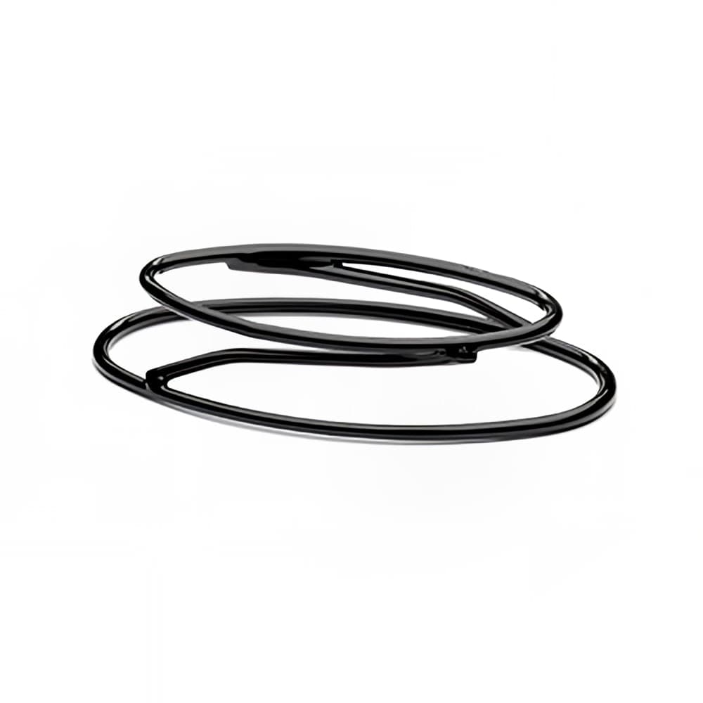 Elite Global Solutions Oval Display Stand - 14"L x 9"W x 2 1/2"H, Rubber Coated Steel, Black (SS3OV-RC)