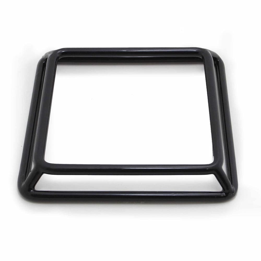 Elite Global Solutions Pedestal Display Riser - 7"L x 6"W x 1"H, Rubber Coated Steel, Black (SS761-RC)