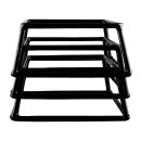 Elite Global Solutions Pedestal Display Riser - 7"L x 6"W x 3"H, Rubber Coated Steel, Black (SS763-RC) thumbnail 4