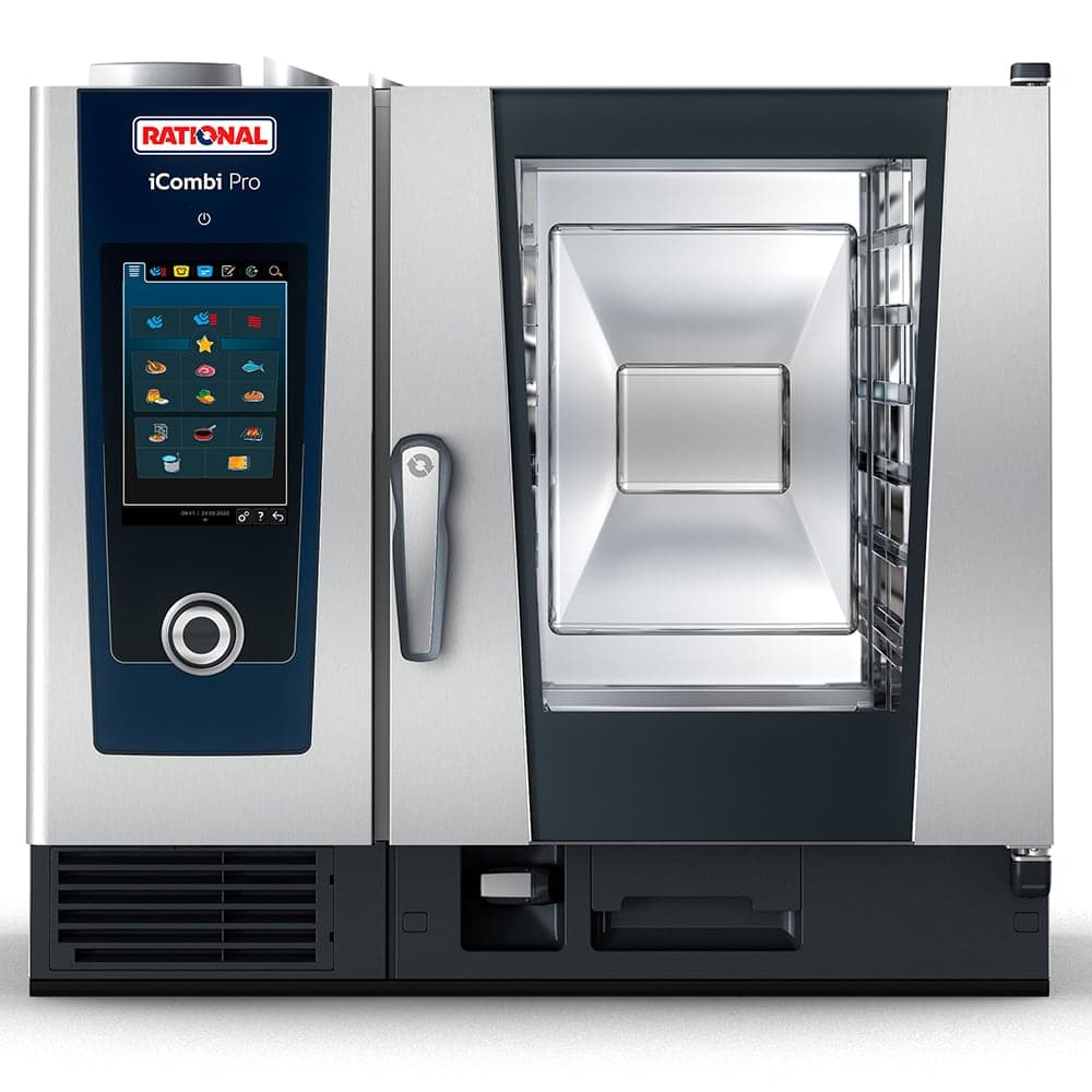 Rational ICP 6-HALF NG 208/240V 1 PH Half Size Combi Oven - Boiler Based, Natural Gas