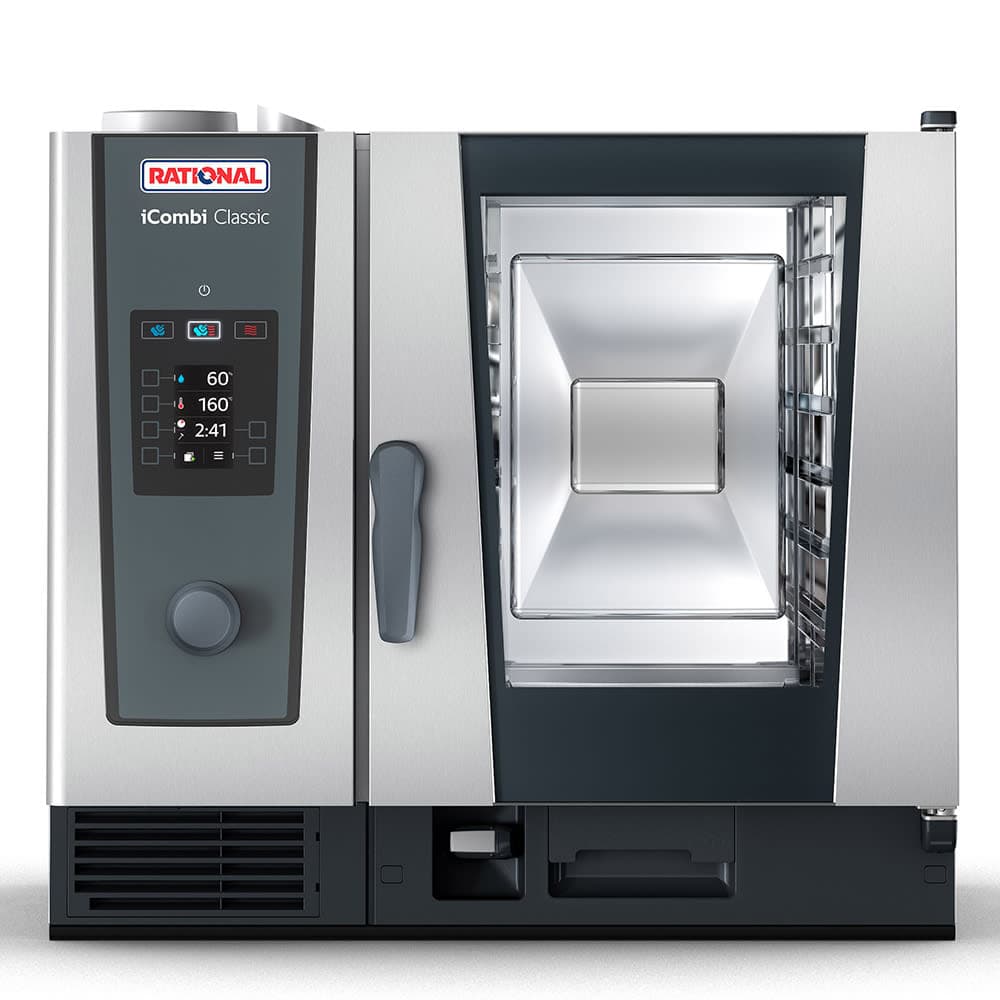 Rational ICC 6-HALF E 480V 3 PH Half Size Combi Oven - Boiler Based, 480v/3ph