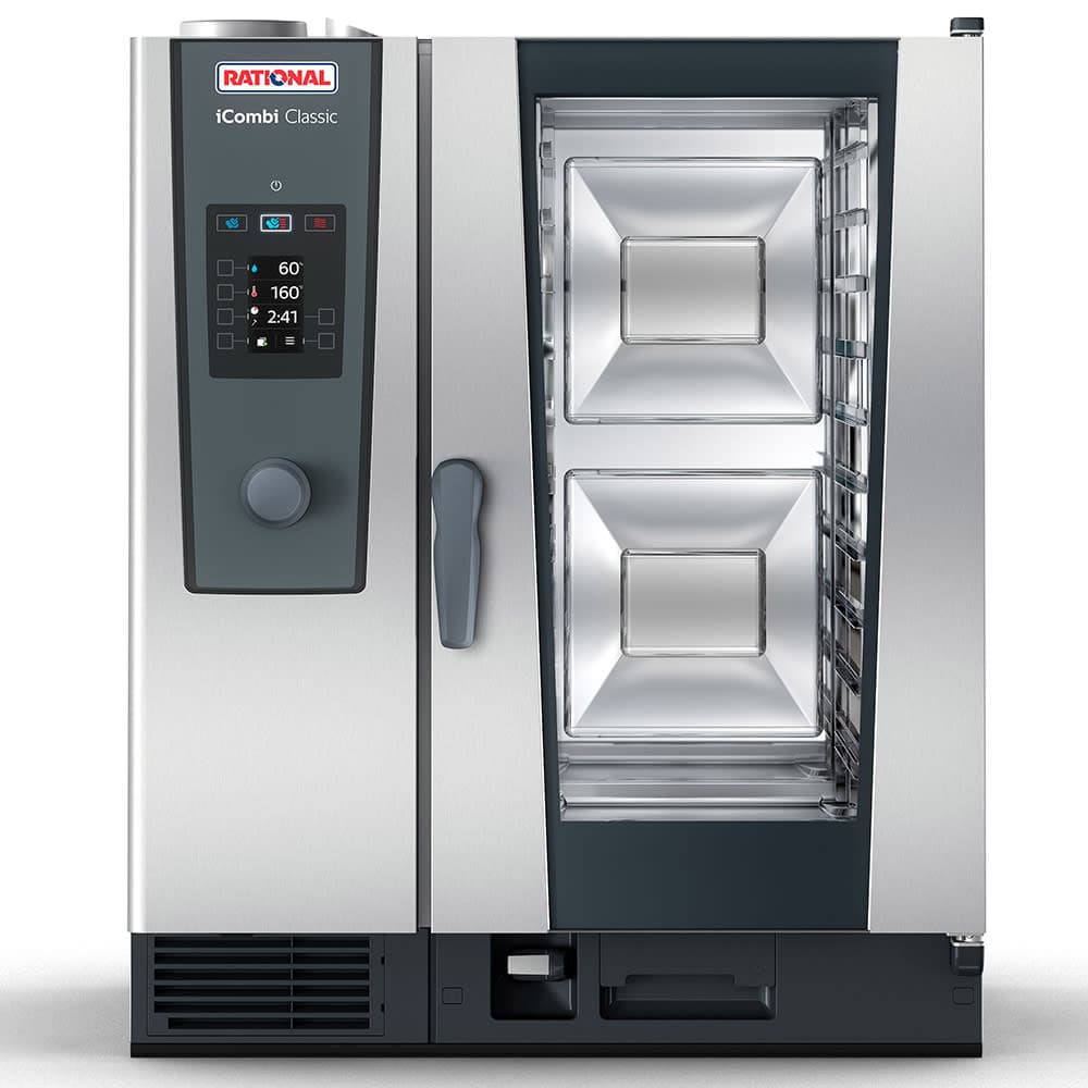 Rational ICC 10-HALF E 480V 3 PH Half Size Combi Oven - Boiler Based, 480v/3ph