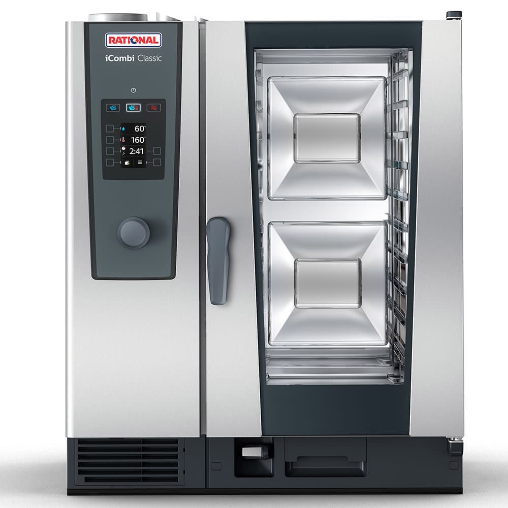 Rational ICC 10-HALF NG 120V 1 PH Half Size Combi Oven - Boiler Based, Natural Gas