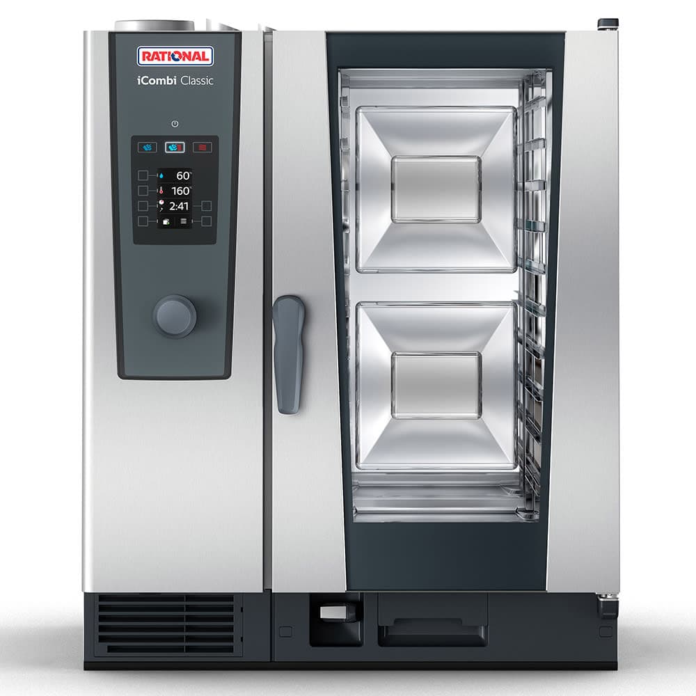 Rational ICC 10-HALF LP 120V 1 PH Half Size Combi Oven - Boiler Based, Liquid Propane
