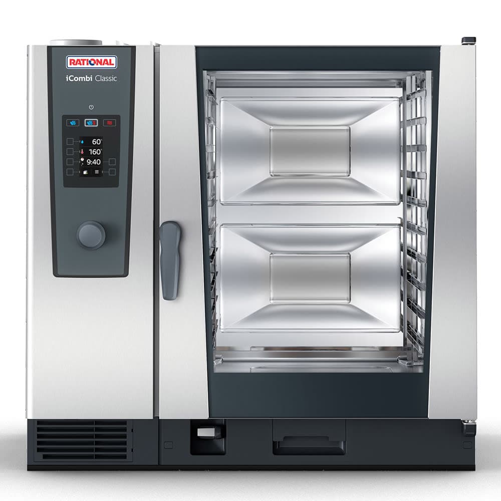 Rational ICC 10-FULL NG 208/240V 1 PH Full Size Combi Oven - Boiler Based, Natural Gas
