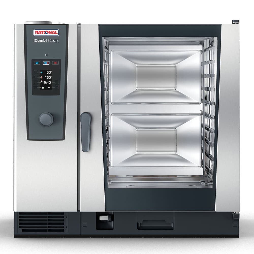 Rational ICC 10-FULL LP 208/240V 1 PH Full Size Combi Oven - Boiler Based, Liquid Propane