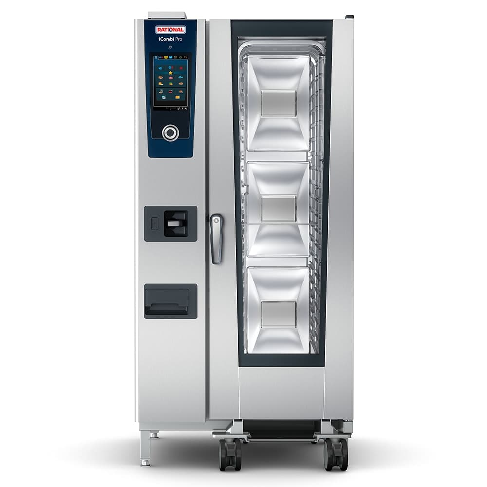 Rational ICP 20-HALF E 208/240V 3 PH Half Size Combi Oven - Boiler Based, 208-240v/3ph