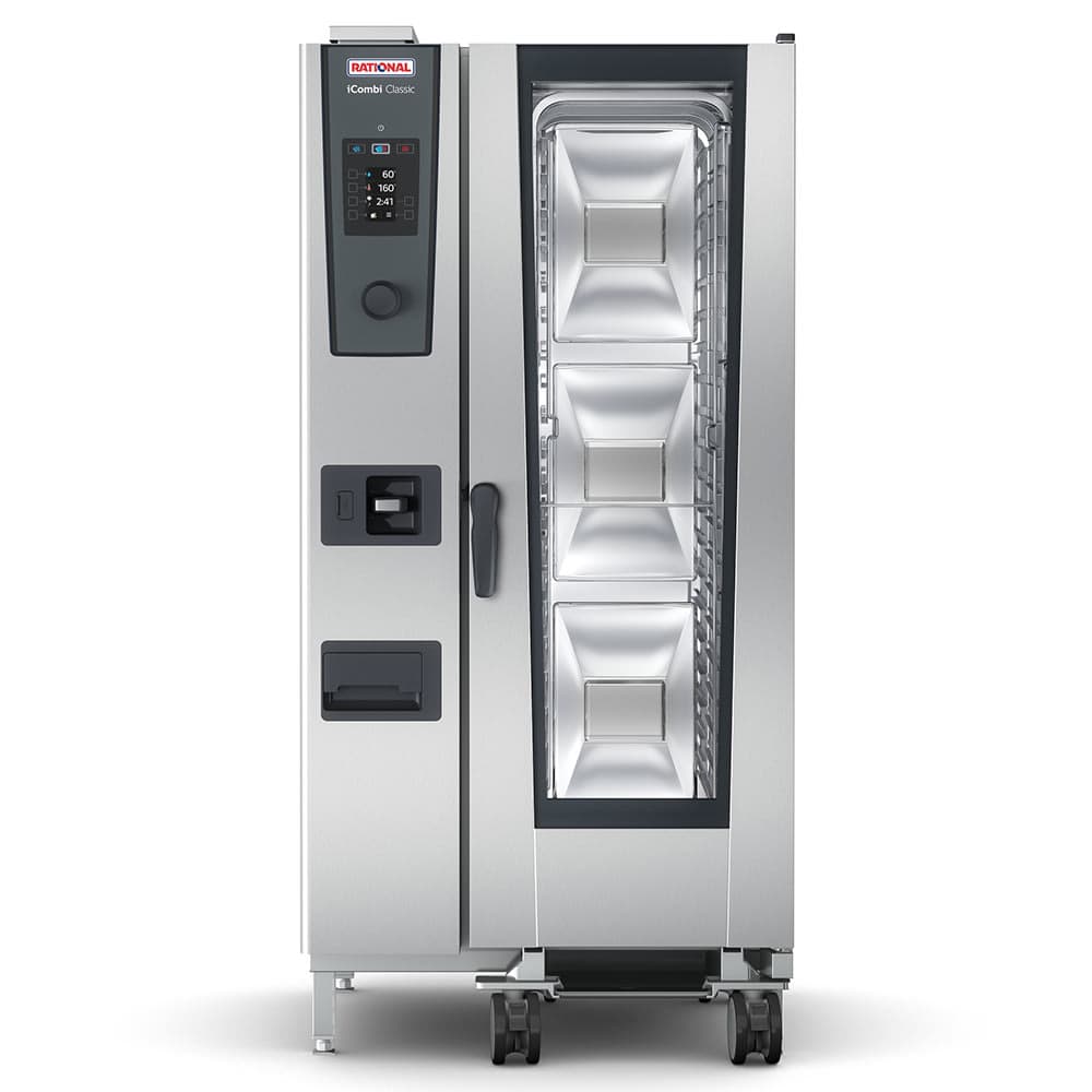 Rational ICC 20-HALF E 208/240V 3 PH Half Size Combi Oven - Boiler Based, 208-240v/3ph