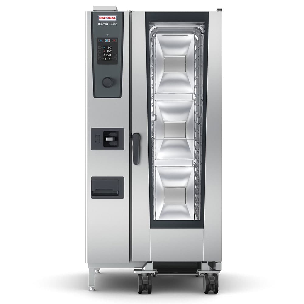Rational ICC 20-HALF NG 208/240V 1 PH Half Size Combi Oven - Boiler Based, Natural Gas