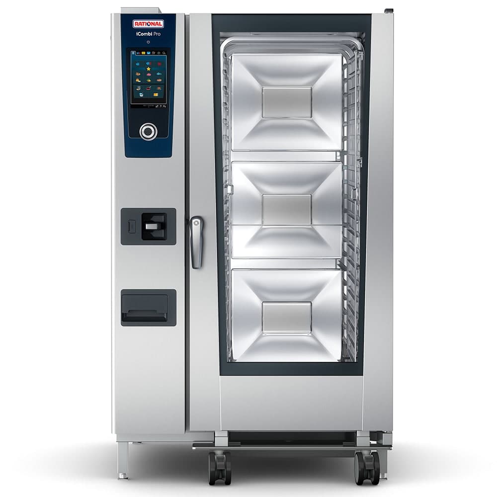 Rational ICP 20-FULL E 480V 3 PH Full Size Combi Oven - Boiler Based, 480v/3ph