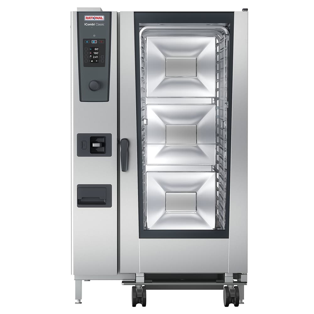 Rational ICC 20-FULL E 480V 3 PH Full Size Combi Oven - Boiler Based, 480v/3ph