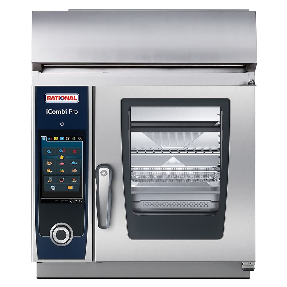 Rational ICP XS E 208/240V 3 PH UV Countertop Combi Oven - Boiler Based, 208-240v/3ph
