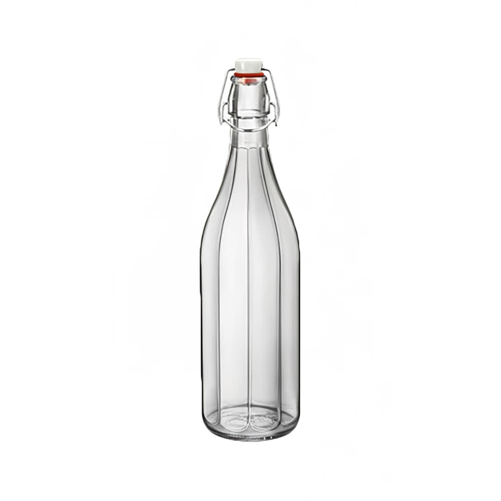 Steelite 4952Q805 34 oz Oxford Swing Top Bottle - Glass, Clear