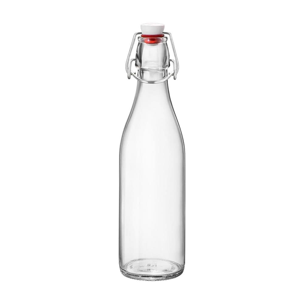 Steelite 4952Q819 17 oz Giara Swing Top Bottle - Glass, Clear