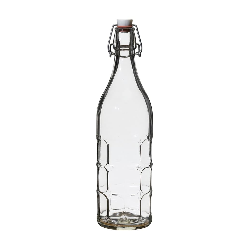 Steelite 4953Q512 34 oz Moresca Swing Top Bottle - Glass, Clear