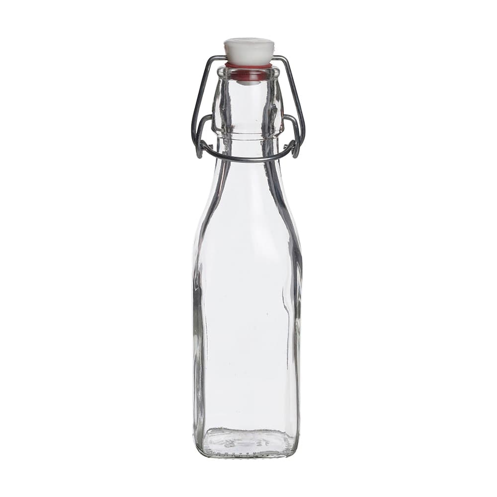 Steelite 4953Q514 8 1/2 oz Swing Top Bottle - Glass, Clear