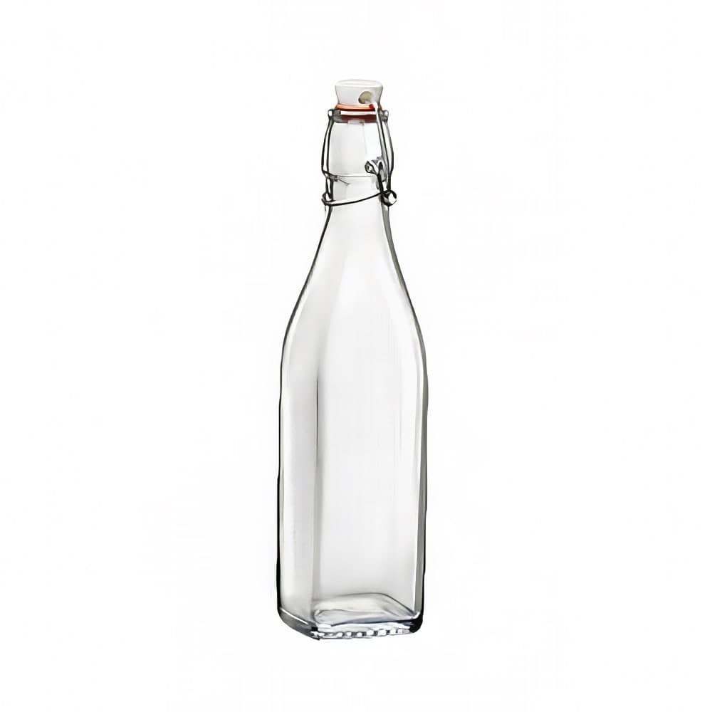 Steelite 4953Q675 17 oz Swing Top Bottle - Glass, Clear
