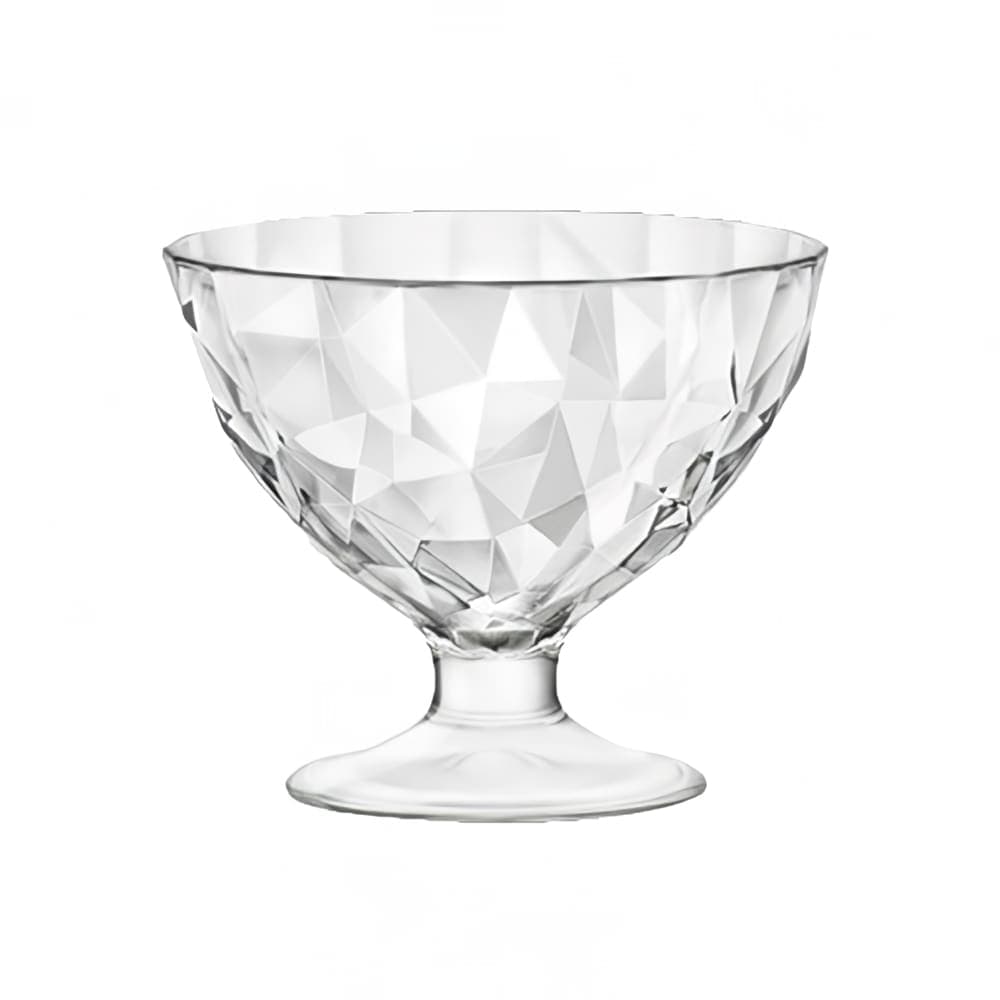 Steelite 4990Q715 7 1/2 oz Diamond Dessert Dish - Glass, Clear