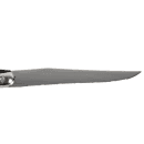 Laguiole 9" Laguiole Black Serrated Steak Knife w/ Curved Plastic Handle, Stainless (5392S057) thumbnail 2