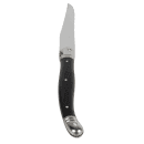 Laguiole 9" Laguiole Black Serrated Steak Knife w/ Curved Plastic Handle, Stainless (5392S057) thumbnail 5