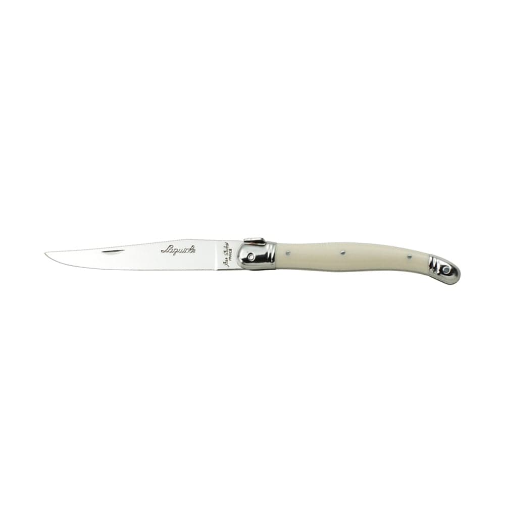 Laguiole 9" Laguiole Ivory Sharpened Steak Knife w/ Plastic Handle, Stainless (5393S079)