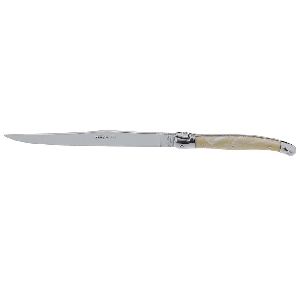 Laguiole 9" Laguiole Horn Sharpened Steak Knife w/ Plastic Handle, Stainless (5394S077)