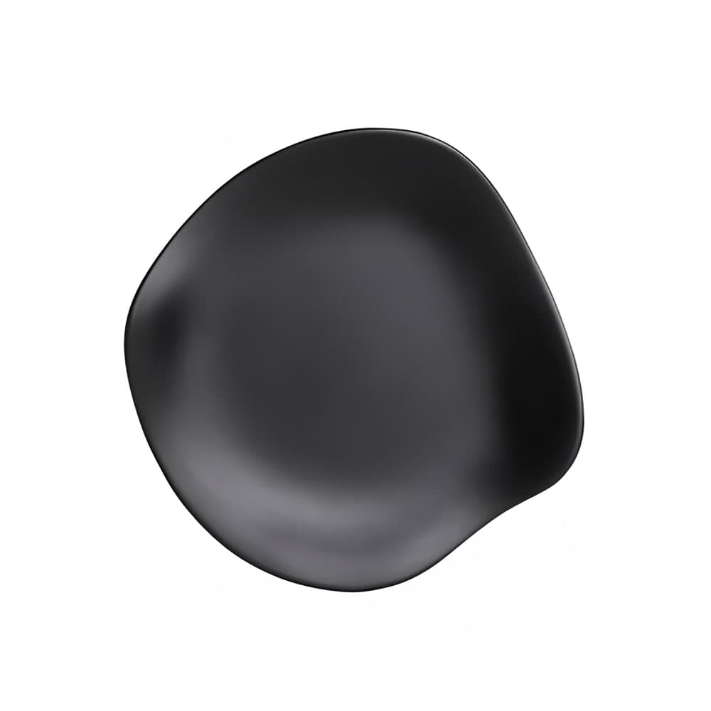 Steelite 7000DD030 8 1/4" Round Melamine Appetizer Plate, Marisol Black