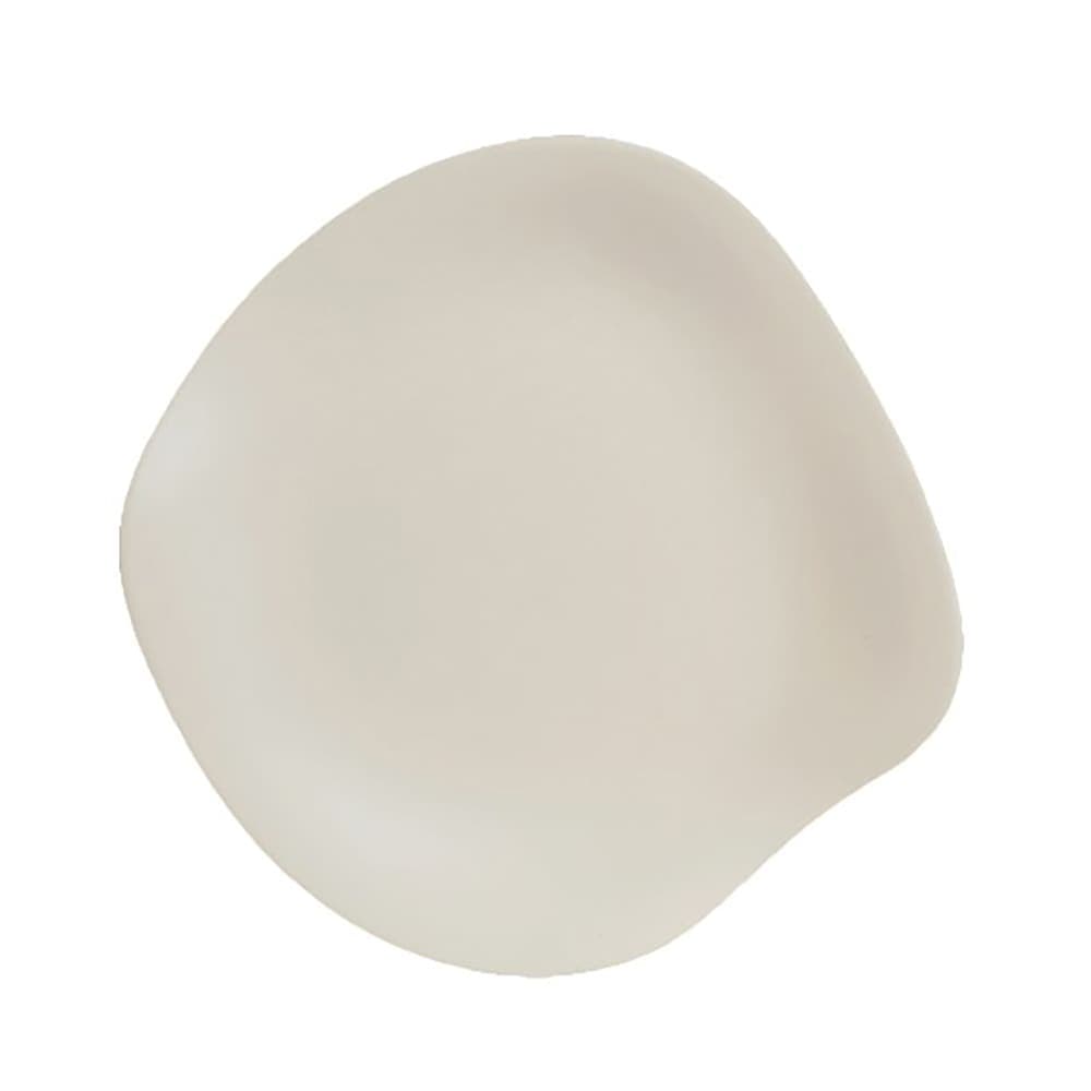 Steelite 7002DD030 8 1/4" Round Melamine Appetizer Plate, Marisol Sandshell