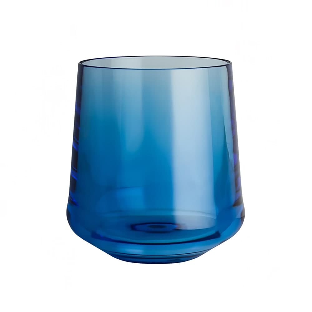 Steelite 7032DR011 12 oz Summit Stemless Wine Glass, Plastic, Blue