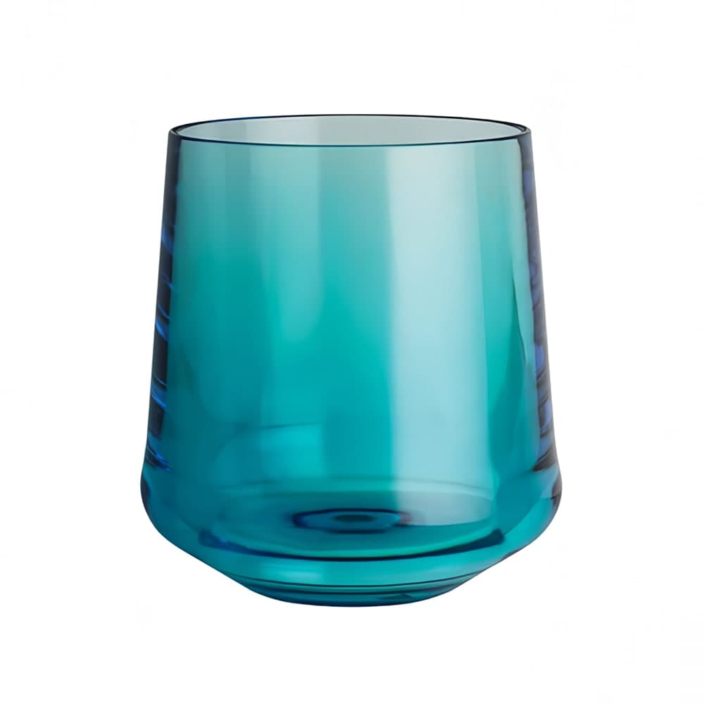 Steelite 7045DR011 12 oz Summit Stemless Wine Glass, Plastic, Teal