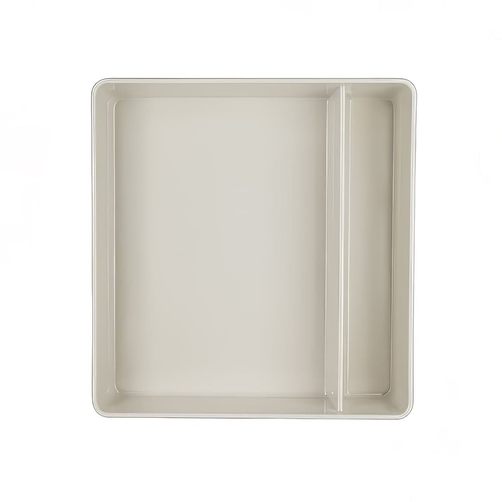 Steelite 7193TM101 Melamine Bento Box w/ (2) Compartments - 10 1/2" x 10" x 2 3/4", White