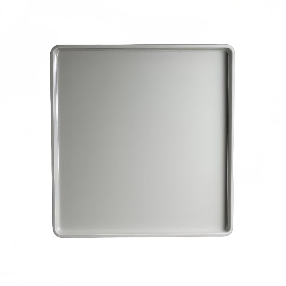 Steelite 7193TM102 Melamine Bento Box Lid for 7193TM100 - 10 1/2" x 10" x 7/8", Gray