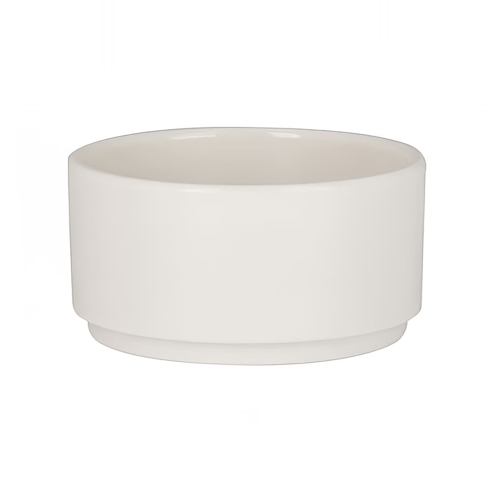 Steelite 7193TM104 3" Round Melamine Bento Box Insert for 7193TM100 & 7193TM101, White